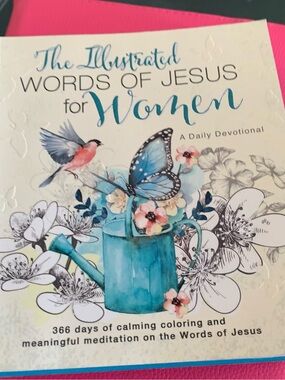 Book -The Illustrated Words of Jesus for Women - Floral Watering Can Cover